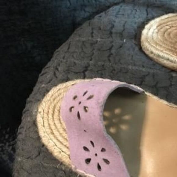 Sage and Simple Lilac Open Toe Wedge Sandals Size 10M - Picture 6 of 11